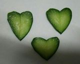 きゅうりでハートのバラン♪作り方3写真