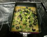ブラックオリーブとピーマンの卵焼き作り方3写真