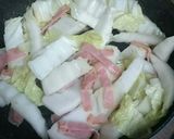 白菜とベーコンの玉子とじ作り方4写真