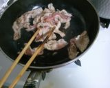 チンゲン菜と 豚肉の オイスター炒め♪作り方4写真
