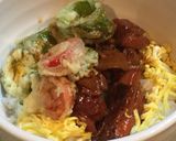 焼きどりと野菜天ぷらどんぶり作り方5写真