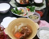 ロティサリーチキンのダイナミックポトフ。作り方4写真
