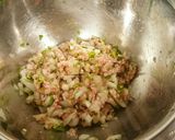 離乳食後期*豆苗ハンバーグ作り方1写真