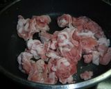 簡単・豚肉の甘辛炒め作り方1写真