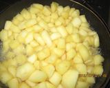 簡単　果肉ごろごろりんごジャム　農家風作り方3写真