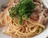 たらこ＊豆乳スープパスタ作り方6写真