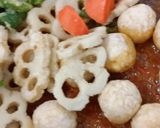鶏団子とれんこんの甘酢あん作り方6写真
