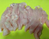 とりムネ肉とピーマンの味噌炒め作り方1写真