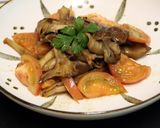 舞茸とトマトのにんにくドレッシング炒め作り方7写真