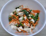 ほうれん草と豆腐のナムル風サラダ作り方5写真