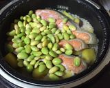 鮭とサツマイモと枝豆の炊き込み御飯作り方6写真