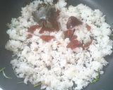 パクチーピータンと水菜のスープチャーハン作り方2写真