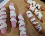 ハロウィン♡ソーセージでミイラパイ作り方4写真