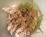 鶏ササミと白髪ネギの和え物作り方3写真