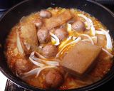 簡単 豚肉とソーセージのスープ作り方7写真