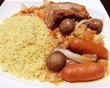 簡単 豚肉とソーセージのスープ作り方8写真