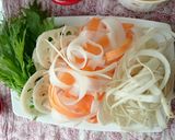 柚子ハーブでリボン野菜のしゃぶしゃぶ作り方1写真