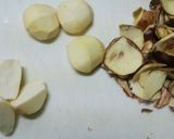 トロロとキノコの佃煮の丹波蒸し作り方1写真