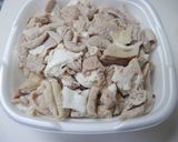簡単！美味しい豚モツと鶏キンカンの煮込み作り方1写真