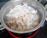 簡単！美味しい豚モツと鶏キンカンの煮込み作り方2写真