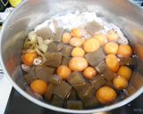 簡単！美味しい豚モツと鶏キンカンの煮込み作り方8写真