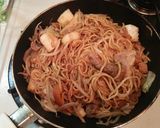 ☆男飯☆００５　酢タマネギ・焼きそば作り方4写真