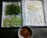 山芋とキムチ納豆入り野菜海苔巻き作り方3写真