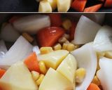 揚げたこ焼き入り＊カレースープ作り方1写真