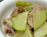 ハヤトウリと豚肉でビールのおつまみ⌒☆作り方6写真