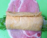 水菜たっぷり♡豚肉＆油揚げのロール巻き作り方4写真