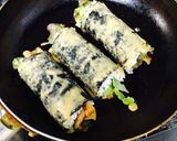 ピリ辛お肉の海苔巻き…の唐揚げ♡作り方12写真