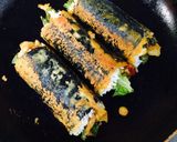 ピリ辛お肉の海苔巻き…の唐揚げ♡作り方13写真