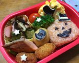 ハロウィン！パンプキンおばけ弁当作り方3写真