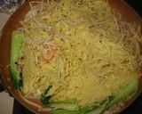 もやしと青梗菜の海鮮オイマヨ焼きそば作り方4写真