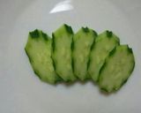 きゅうりのバラン②切らないハート？作り方3写真