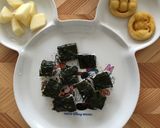 つかみ食べ！おにぎらず(o^^o)作り方5写真