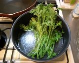 春菊と柿の白和え作り方3写真