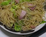 キャベツとベーコンの豆乳スープパスタ作り方10写真