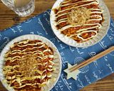 ☆簡単☆キムチーズのふわふわお好み焼き作り方4写真
