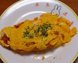 ミートソースでオムライス作り方4写真