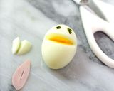 簡単ゆで玉子のハロウィンオバケ♡キャラ弁作り方3写真