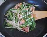 ウマ辛♪鶏ニラあんかけ焼きそば作り方5写真