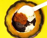 ハロウィン☽焼かないかぼちゃオレオケーキ作り方6写真