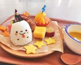 簡単おばけちゃん☆ハロウィン☆おにぎり作り方4写真