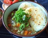 熱々具沢山☆うまみ餡かけ握り飯！作り方12写真