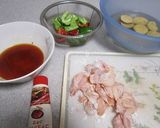 さつま芋と鶏肉のコチュジャン炒め作り方1写真