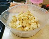 里芋とひき肉の味噌炒め作り方1写真