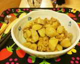 里芋とひき肉の味噌炒め作り方5写真