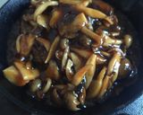 スキレットでジュージューきのこハンバーグ作り方7写真