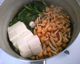 ほうれん草と なめこ 豆腐のお味噌汁！作り方3写真